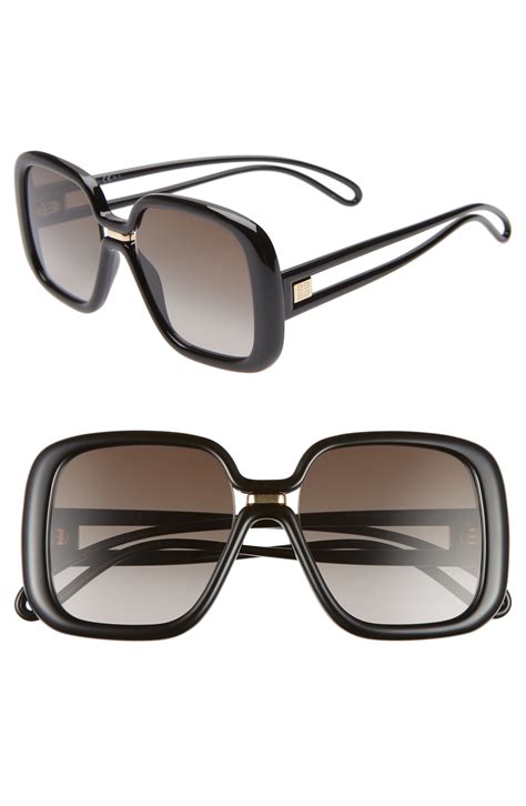 givenchy green frames|Givenchy 55mm oversized sunglasses.